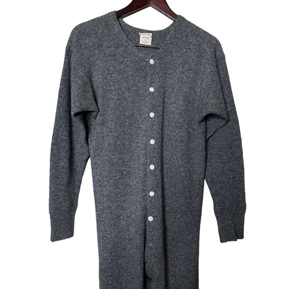 VTG 50’s Penmans Wool Knit Union Suit Johns Cowboy Pijamas - Picture 2 of 7